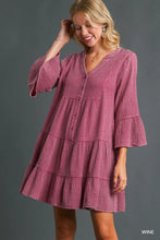 Load image into Gallery viewer, AVERY DRESS - WINE
