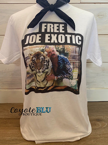 FREE JOE EXOTIC TEE - Coyote Blu